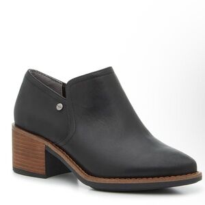 Hush Puppies Black Leather Mules